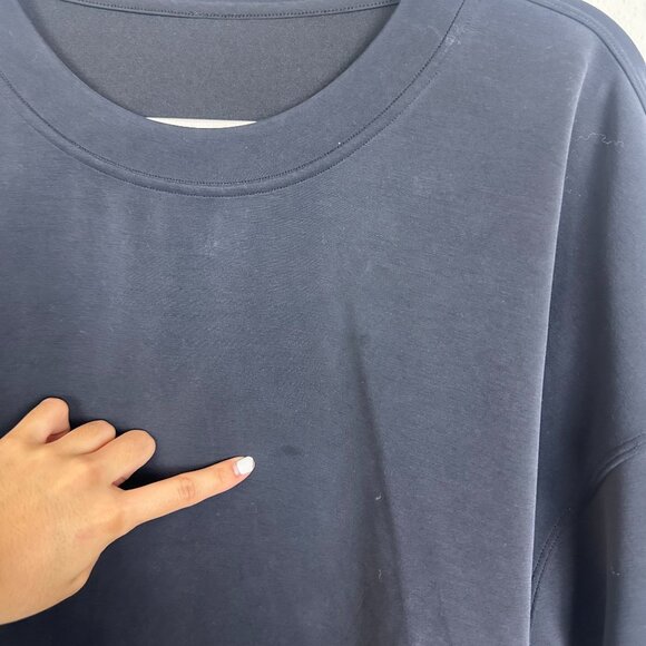 Lululemon Perfectly Oversized Cropped Crew French Terry 12 Athleisure Athletic S - Picture 6 of 7